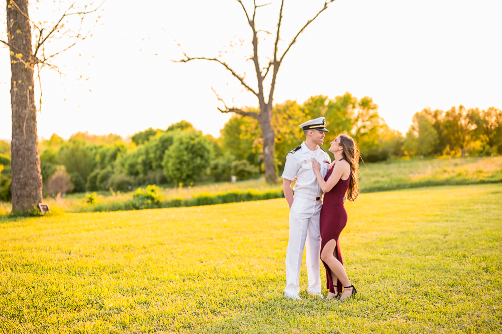 Romantic Military Engagement Session at The Market at Grelen - Hunter and Sarah Photography