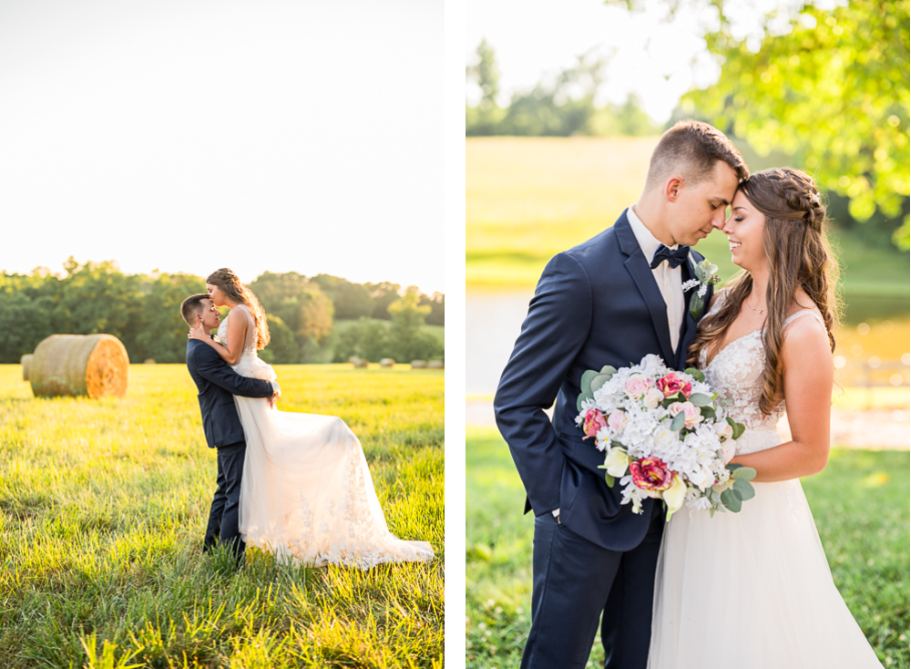 Country Summer Wedding at Private Family Farm - Hunter and Sarah Photography