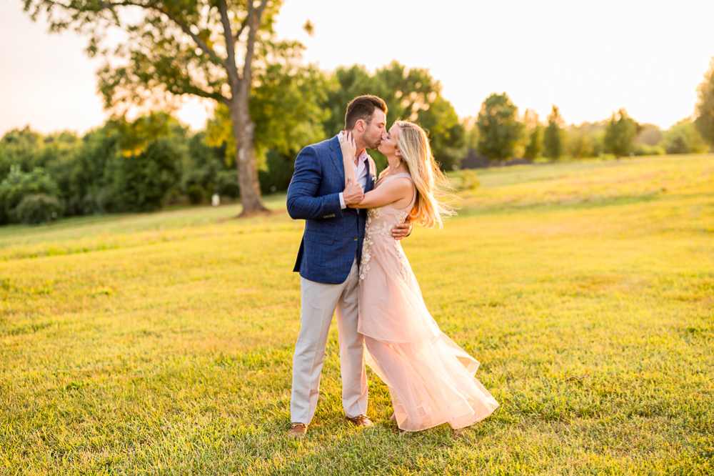 Fashionable Golden Engagement Session at The Market at Grelen - Hunter and Sarah Photography