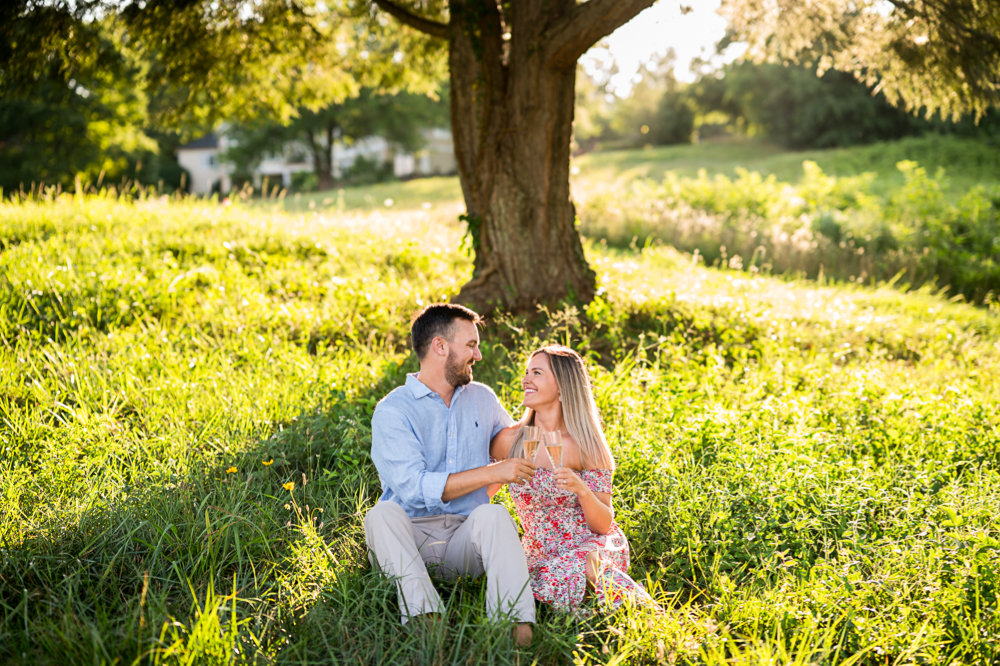 Golden Engagement Session at Boars Head Resort - Hunter and Sarah Photography