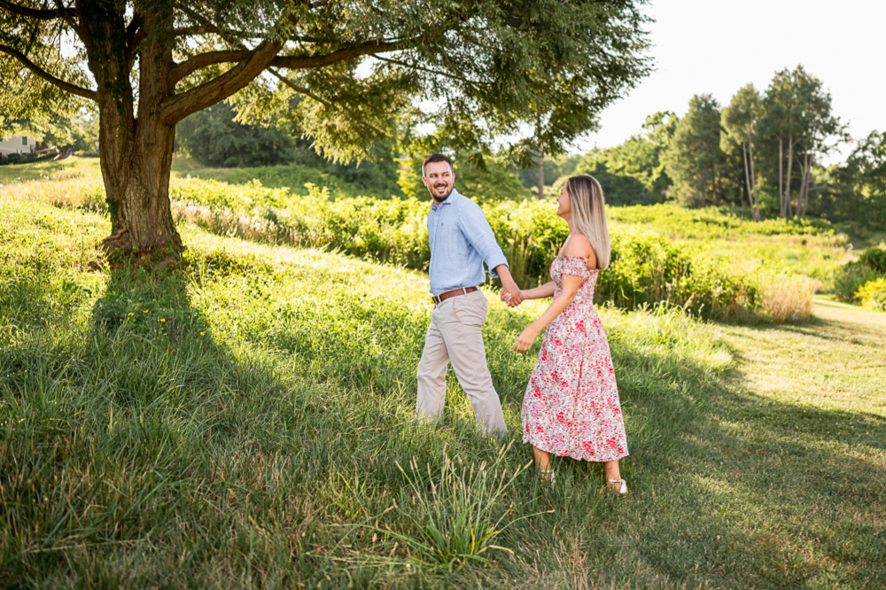 Golden Engagement Session at Boars Head Resort - Hunter and Sarah Photography