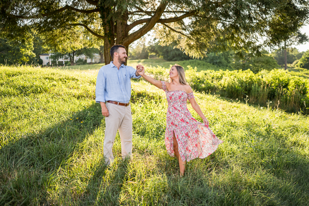 Golden Engagement Session at Boars Head Resort - Hunter and Sarah Photography