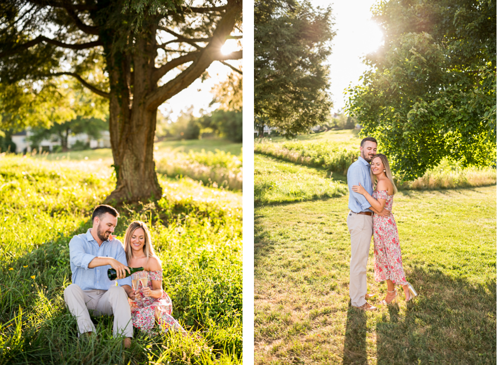 Golden Engagement Session at Boars Head Resort - Hunter and Sarah Photography