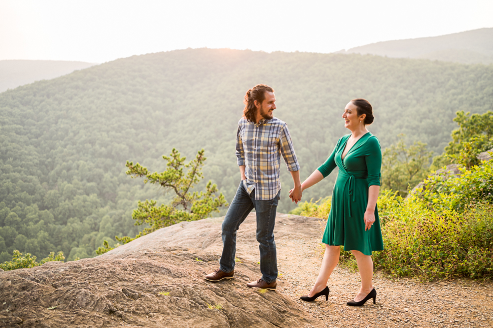 Swing Dancing Engagement Session on the Blue Ridge Parkway - Hunter and Sarah Photography