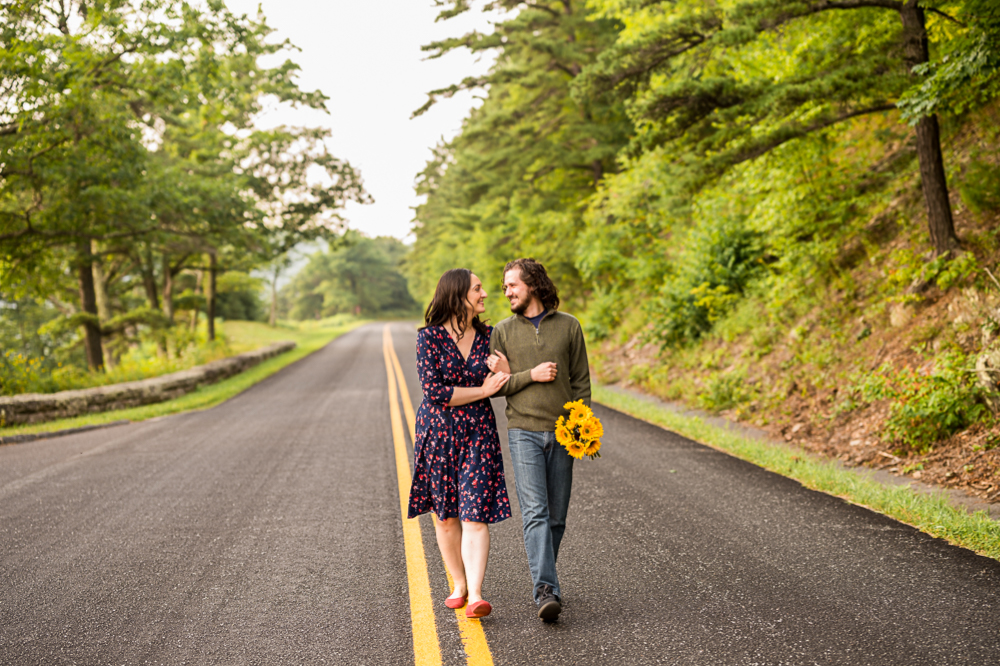 Swing Dancing Engagement Session on the Blue Ridge Parkway - Hunter and Sarah Photography