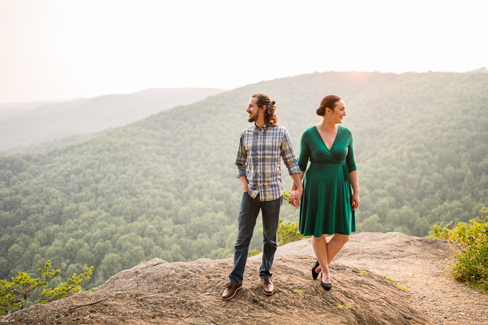 Swing Dancing Engagement Session on the Blue Ridge Parkway - Hunter and Sarah Photography