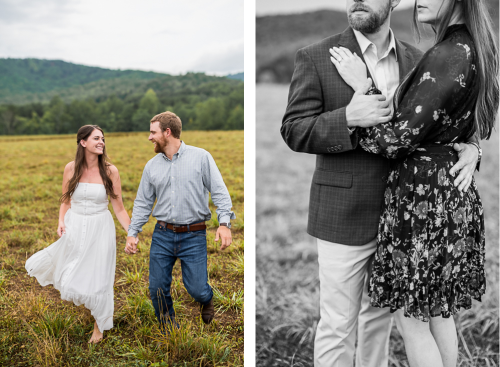 Giggly Country Engagement Session in Free Union - Hunter and Sarah Photography