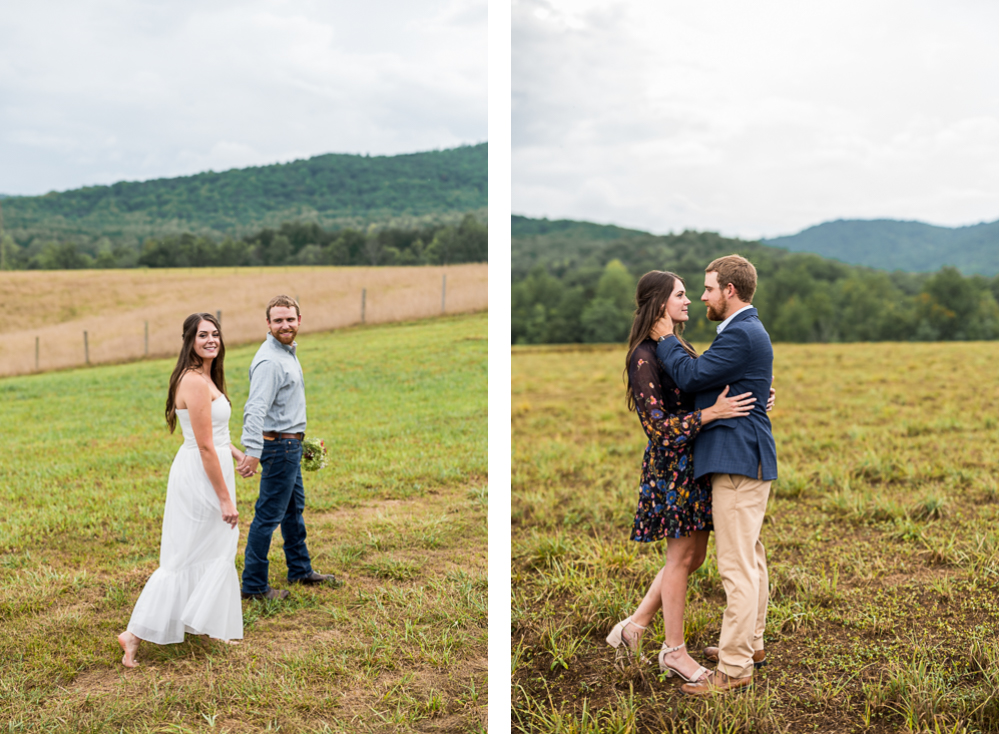 Giggly Country Engagement Session in Free Union - Hunter and Sarah Photography