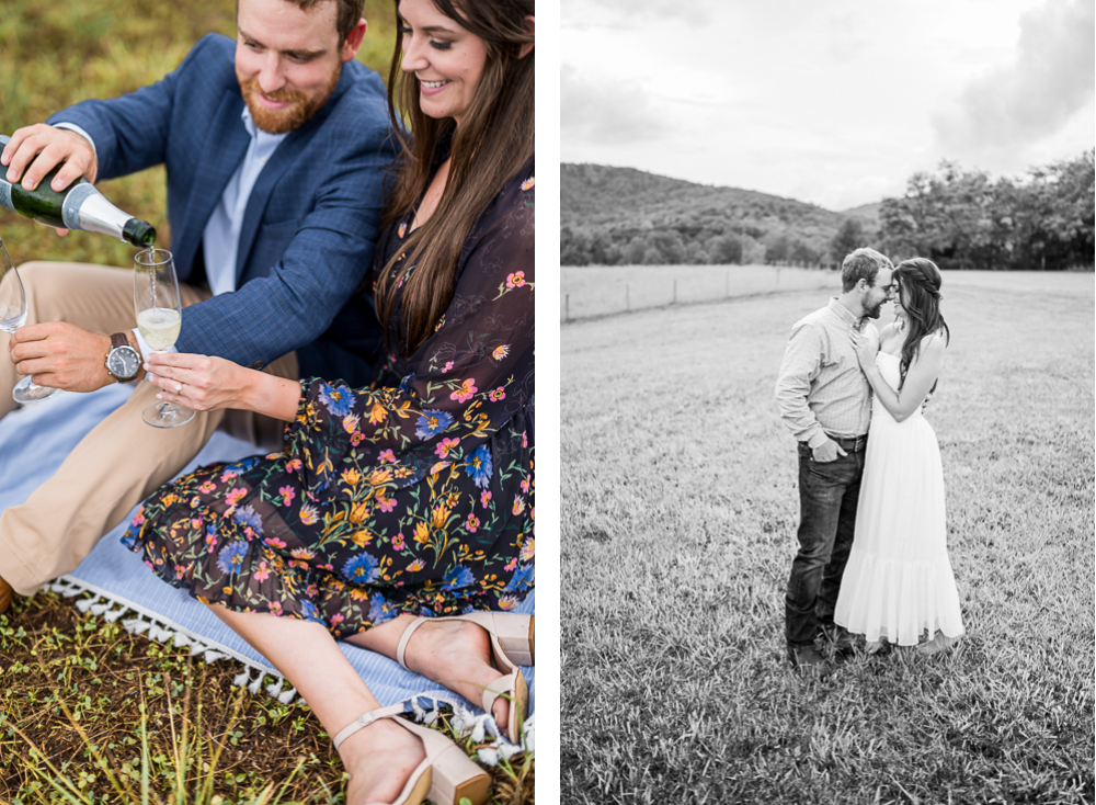 Giggly Country Engagement Session in Free Union - Hunter and Sarah Photography