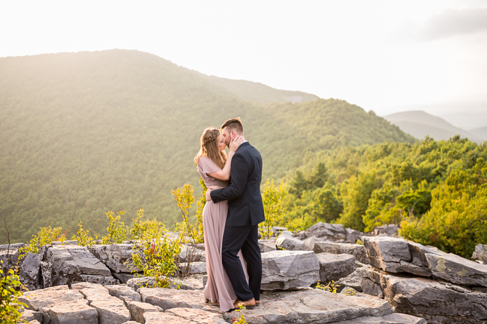 Scenic Overcast Engagement Session in Shenandoah National Park - Hunter and Sarah Photography