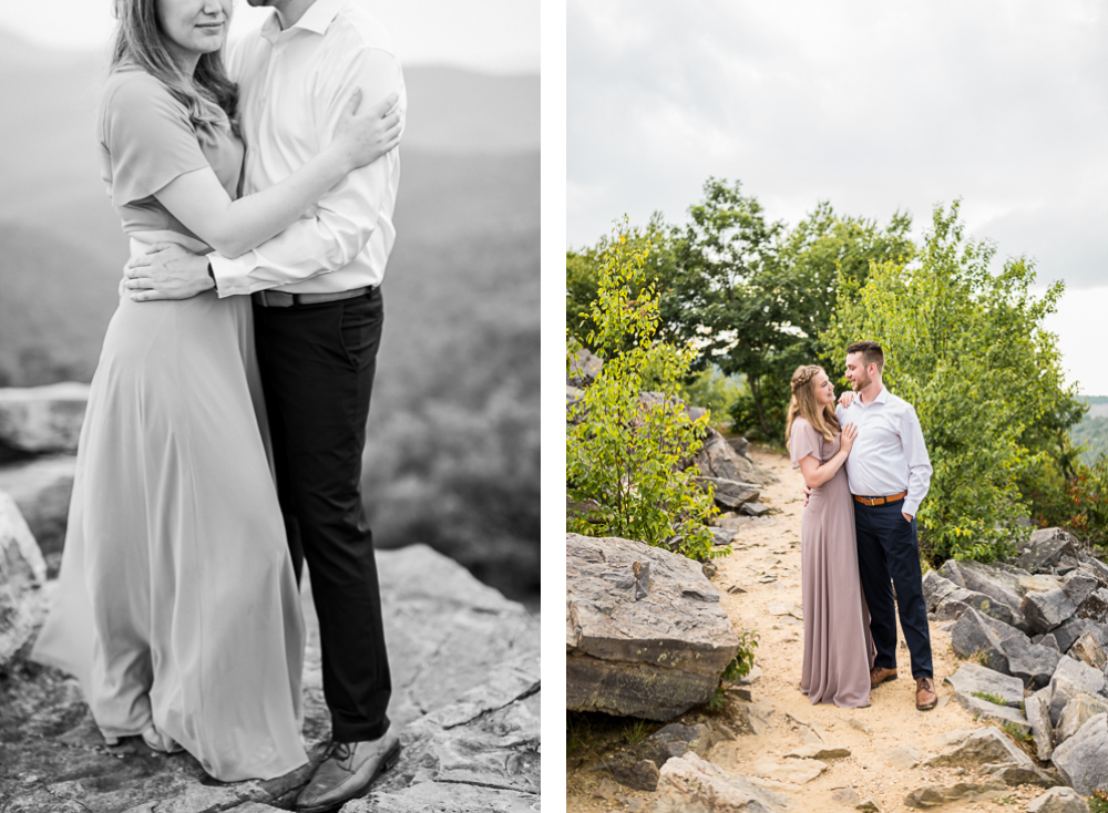 Scenic Overcast Engagement Session in Shenandoah National Park - Hunter and Sarah Photography