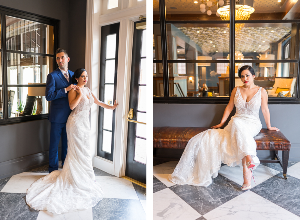 Sultry, Stylish Wedding at The Virginian Hotel in Lynchburg, VA - Hunter and Sarah Photography