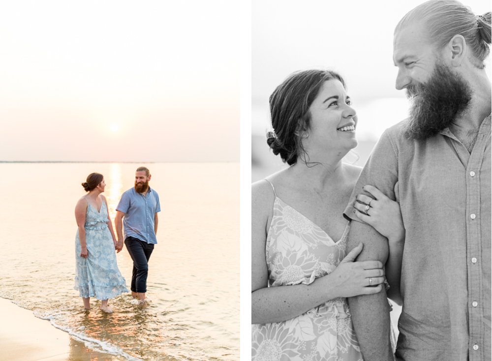 Fluffy Virginia Beach Engagement Session - Hunter and Sarah Photography