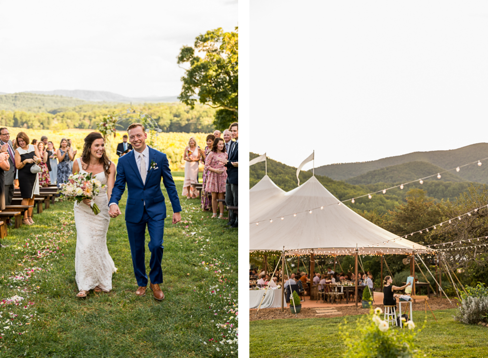 Giggly Mountainous Wedding at Pharsalia - Hunter and Sarah Photography