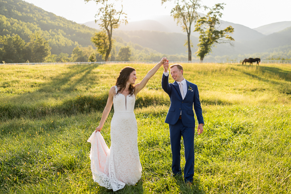 Giggly Mountainous Wedding at Pharsalia - Hunter and Sarah Photography