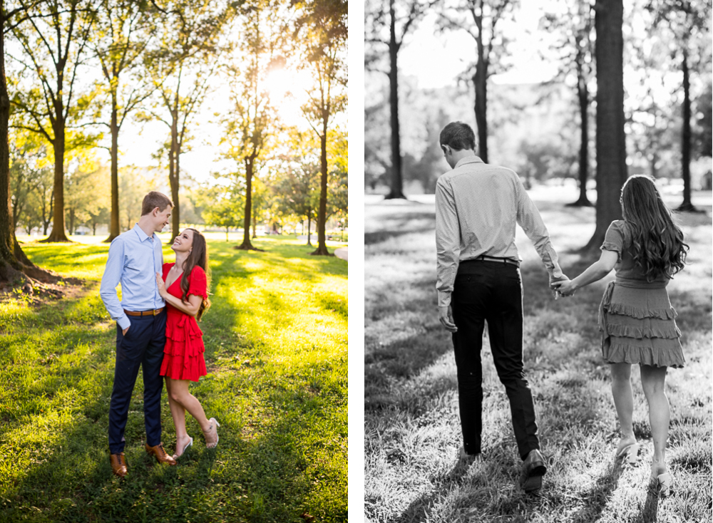 Golden, Giggly Engagement Session on the National Mall in DC - Hunter and Sarah Photography