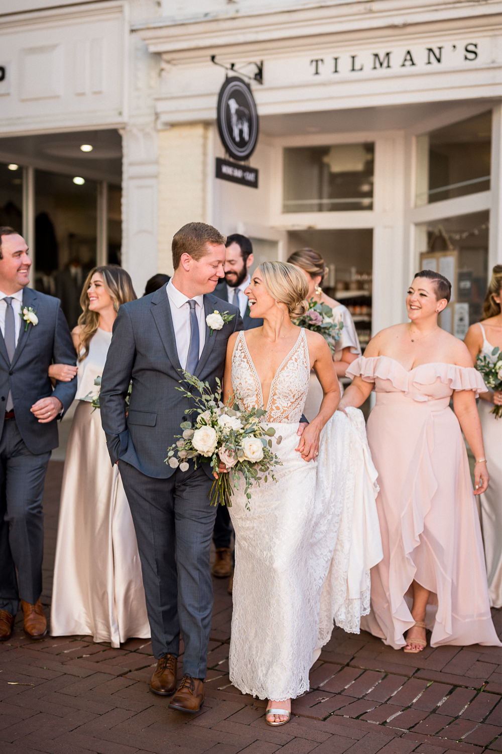 Sentimental Wedding at The Market at Grelen and Tilman's Wine Shop - Hunter and Sarah Photography