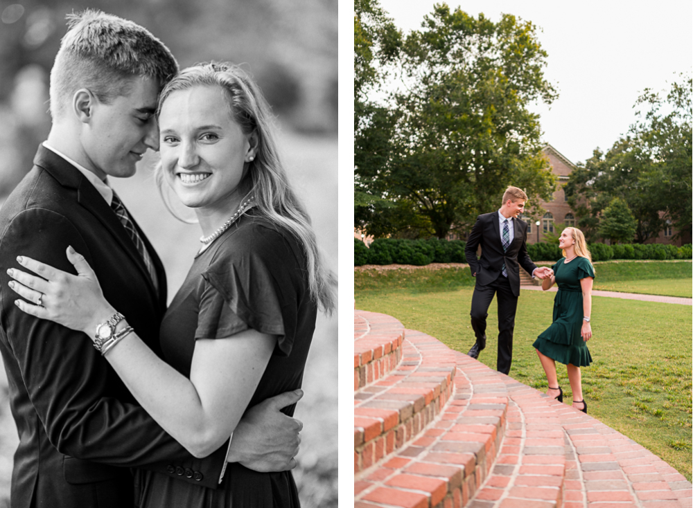 Sun-Kissed Engagement Session at the College of William & Mary - Hunter and Sarah Photography