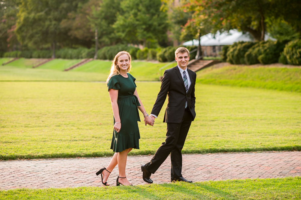 Sun-Kissed Engagement Session at the College of William & Mary - Hunter and Sarah Photography