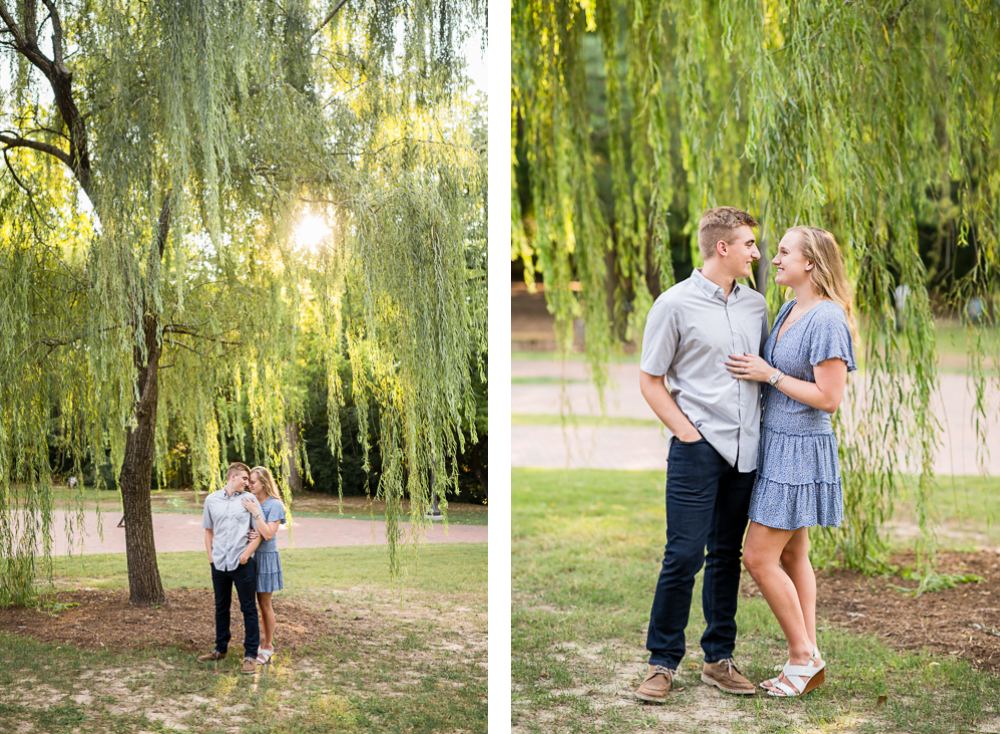 Sun-Kissed Engagement Session at the College of William & Mary - Hunter and Sarah Photography