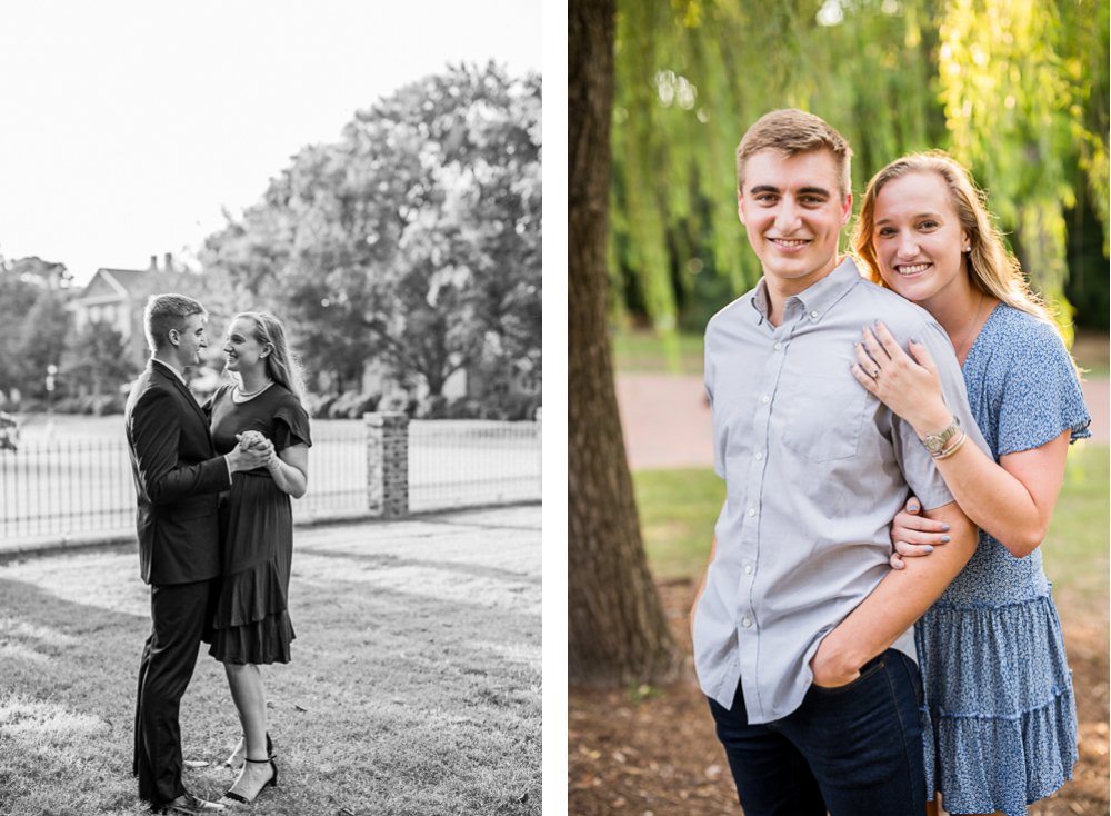 Sun-Kissed Engagement Session at the College of William & Mary - Hunter and Sarah Photography