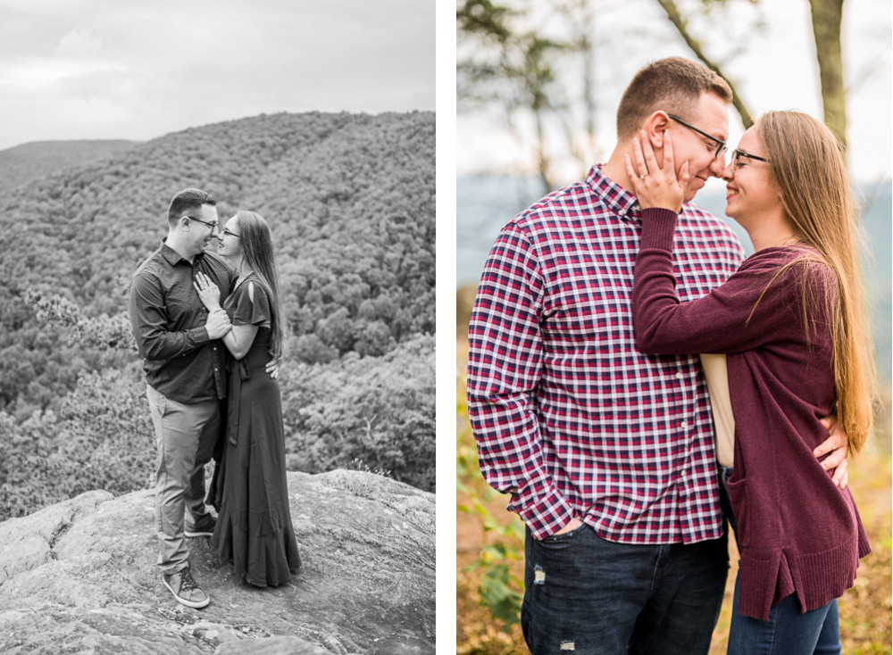 Dramatic Overcast Engagement Session on the Blue Ridge Parkway - Hunter and Sarah Photography