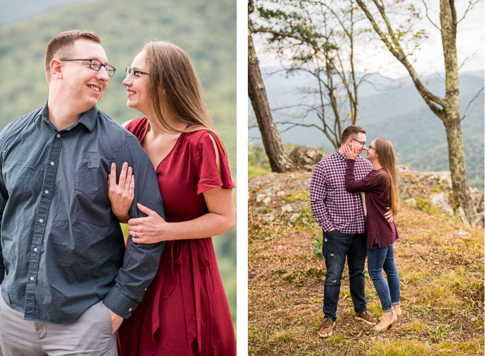 Dramatic Overcast Engagement Session on the Blue Ridge Parkway - Hunter and Sarah Photography