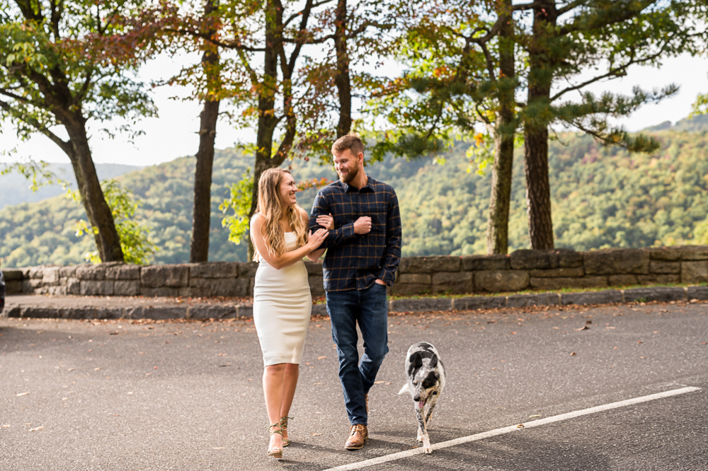 Giggly Engagement Session on the Blue Ridge Parkway - Hunter and Sarah Photography