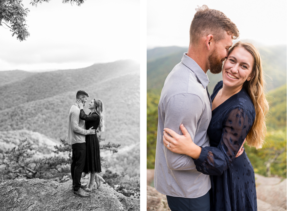 Giggly Engagement Session on the Blue Ridge Parkway - Hunter and Sarah Photography