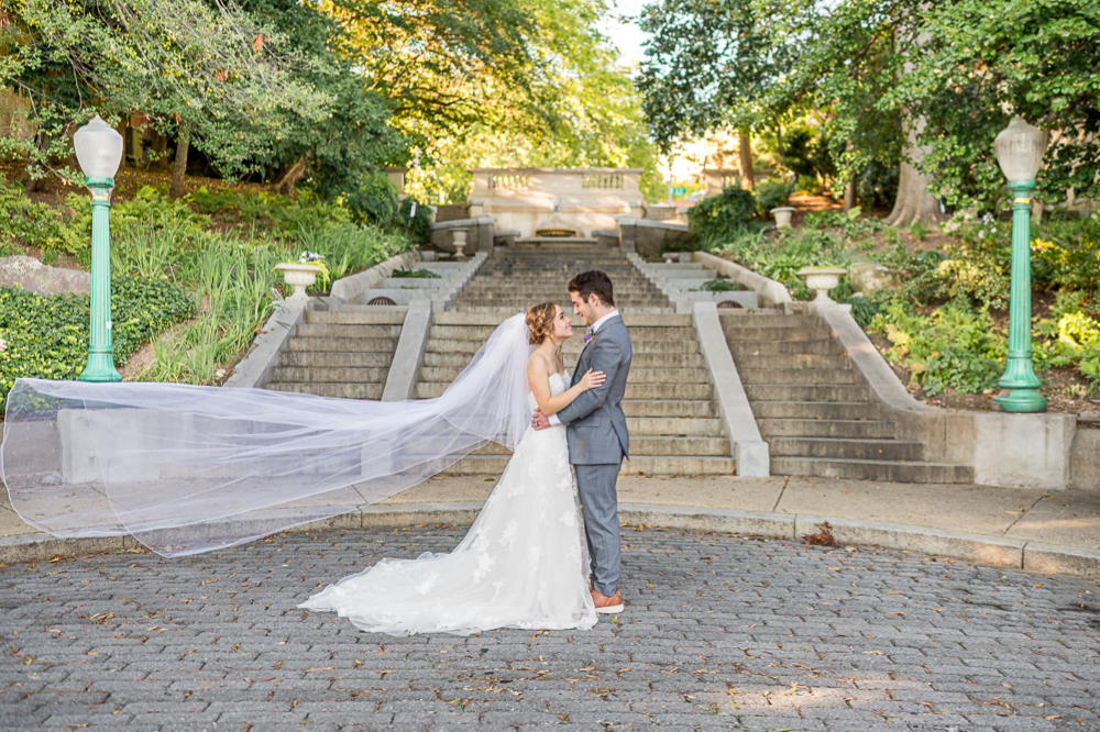 Laughter-Filled Elopement at the Spanish Steps in Washington, D.C. - Hunter and Sarah Photography