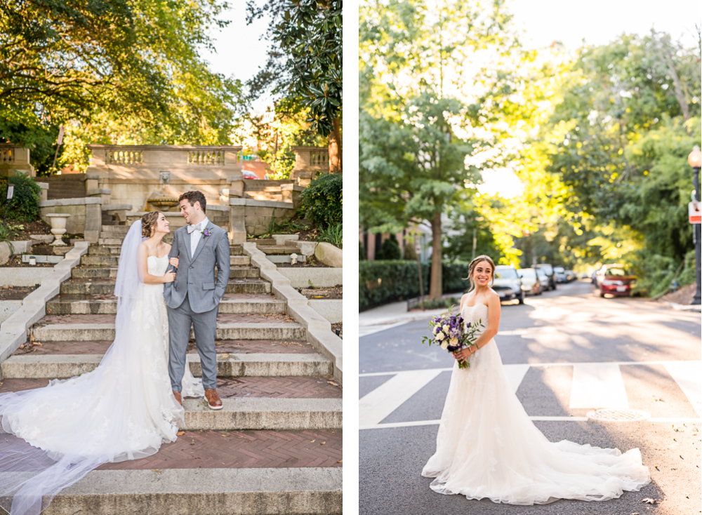 Laughter-Filled Elopement at the Spanish Steps in Washington, D.C. - Hunter and Sarah Photography