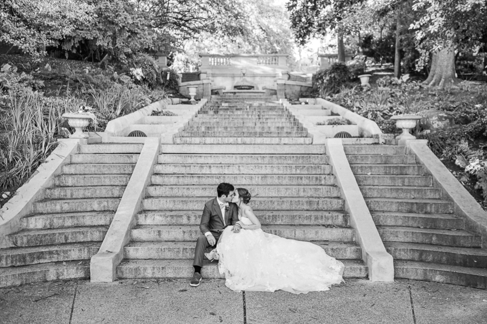 Laughter-Filled Elopement at the Spanish Steps in Washington, D.C. - Hunter and Sarah Photography