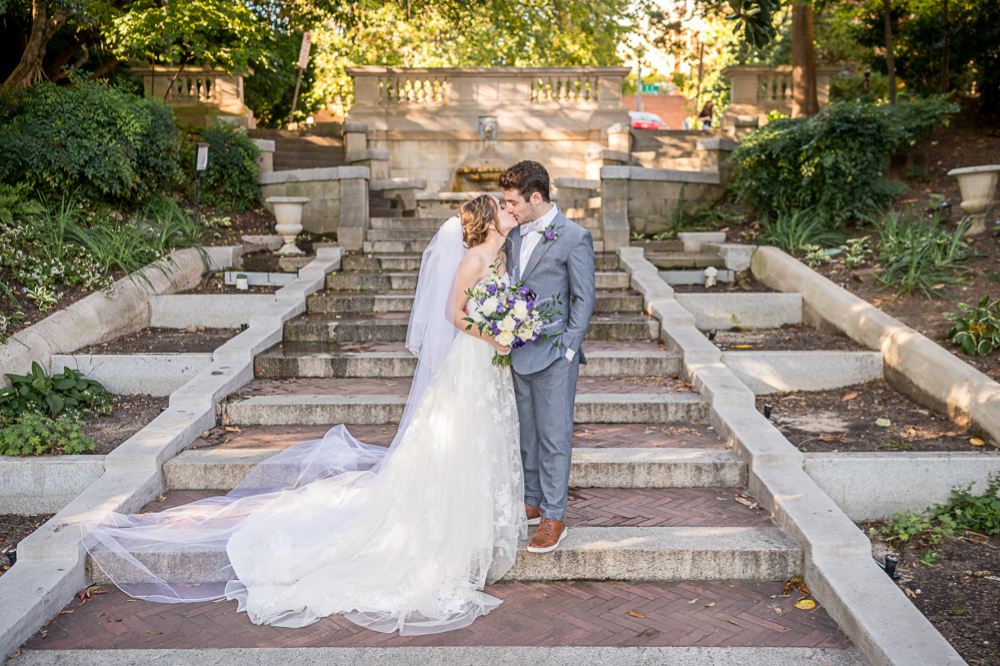 Laughter-Filled Elopement at the Spanish Steps in Washington, D.C. - Hunter and Sarah Photography