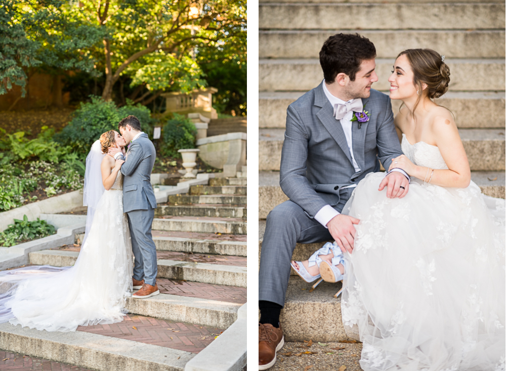 Laughter-Filled Elopement at the Spanish Steps in Washington, D.C. - Hunter and Sarah Photography