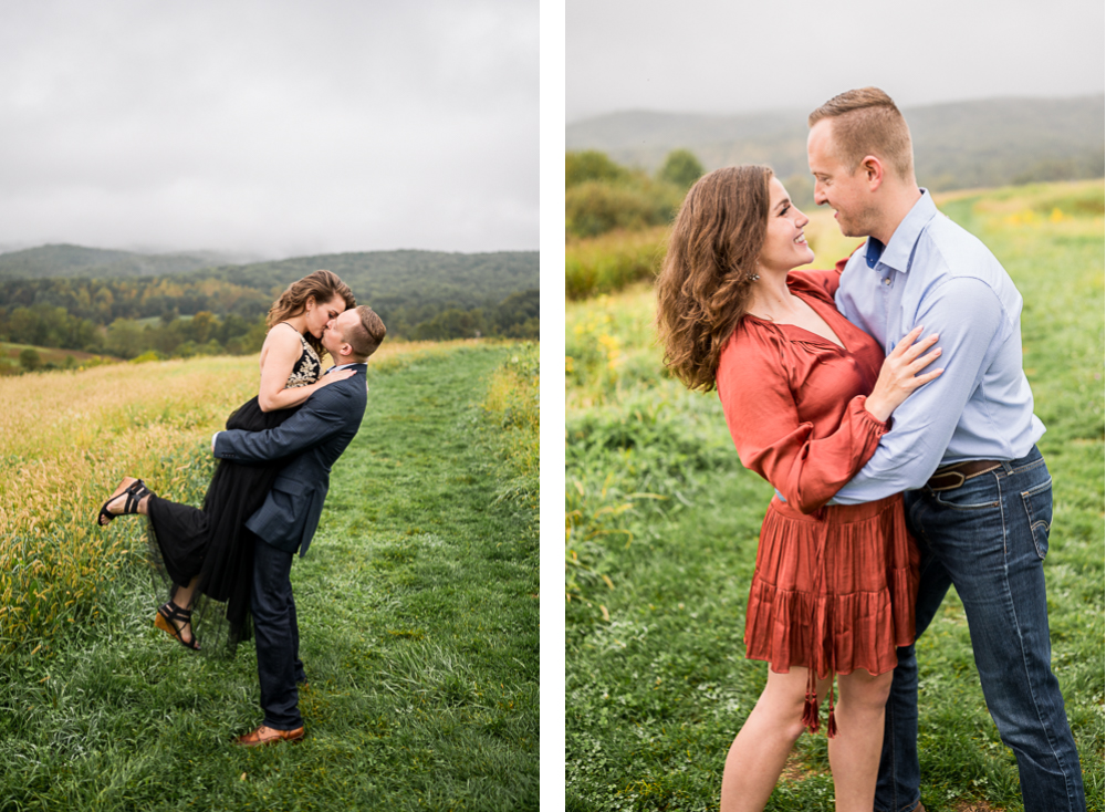 Rainy Engagement Session at Heritage Community Park in Blacksburg, VA - Hunter and Sarah Photography