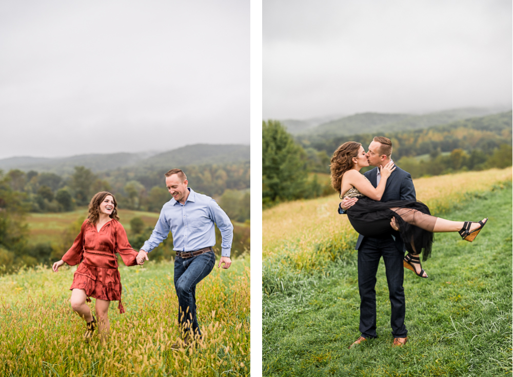 Rainy Engagement Session at Heritage Community Park in Blacksburg, VA - Hunter and Sarah Photography