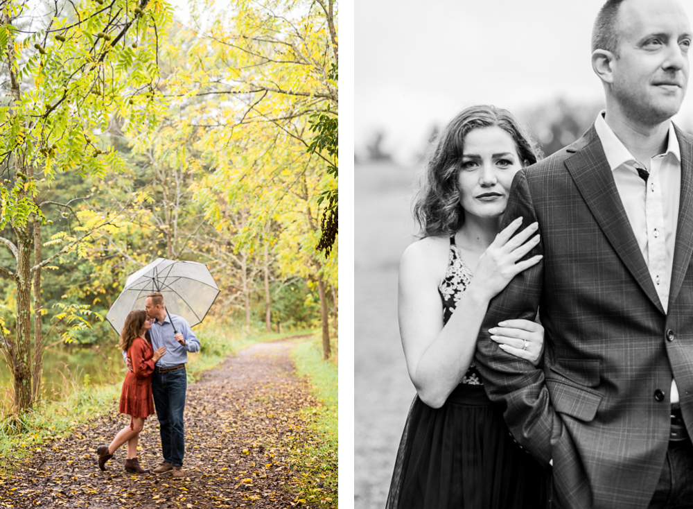 Rainy Engagement Session at Heritage Community Park in Blacksburg, VA - Hunter and Sarah Photography