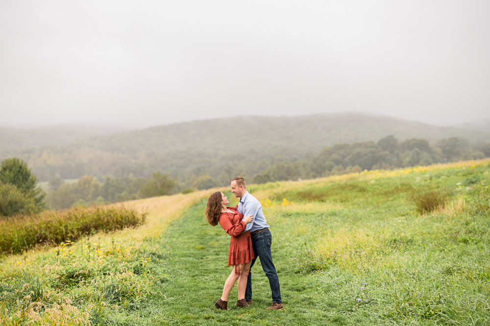 Rainy Engagement Session at Heritage Community Park in Blacksburg, VA - Hunter and Sarah Photography