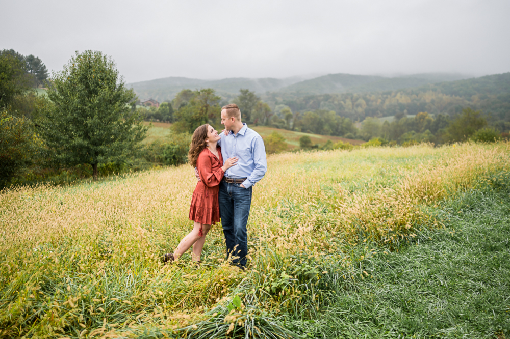 Rainy Engagement Session at Heritage Community Park in Blacksburg, VA - Hunter and Sarah Photography