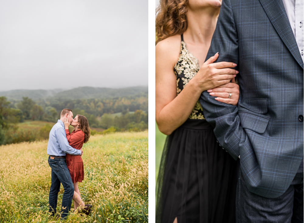 Rainy Engagement Session at Heritage Community Park in Blacksburg, VA - Hunter and Sarah Photography