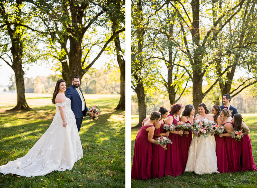 Loving, Giggly Fall Wedding at Castle Hill Cider in Charlottesville - Hunter and Sarah Photography
