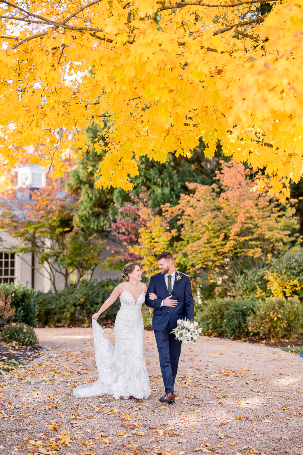 Speechless Fall Wedding at Keswick Vineyards - Hunter and Sarah Photography