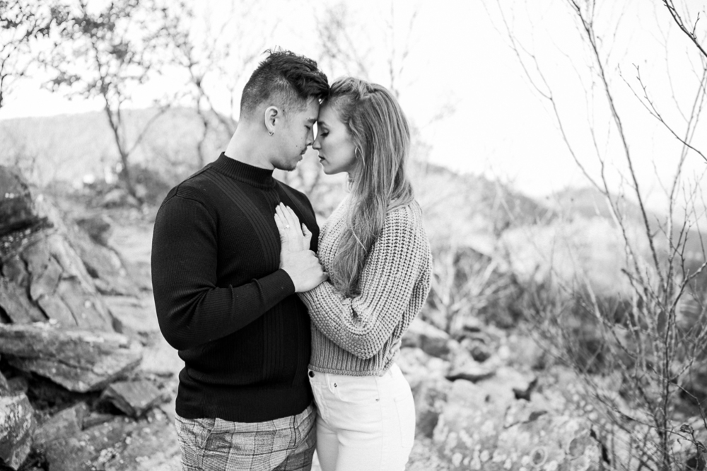 Sun Swathed Engagement Session in Shenandoah National Park - Hunter and Sarah Photography