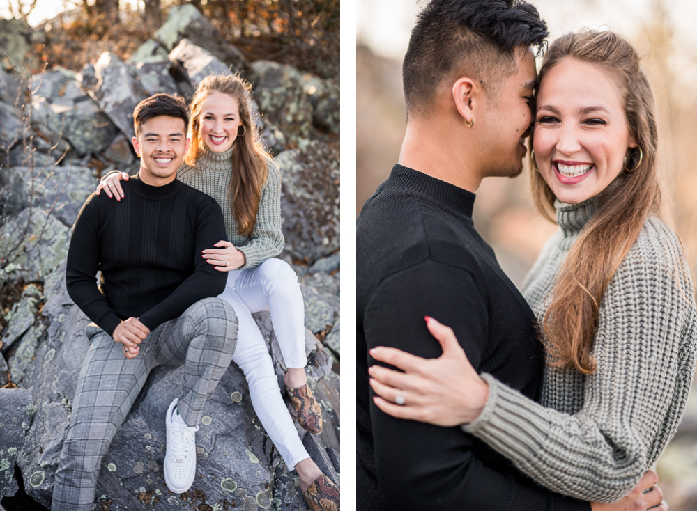 Sun Swathed Engagement Session in Shenandoah National Park - Hunter and Sarah Photography