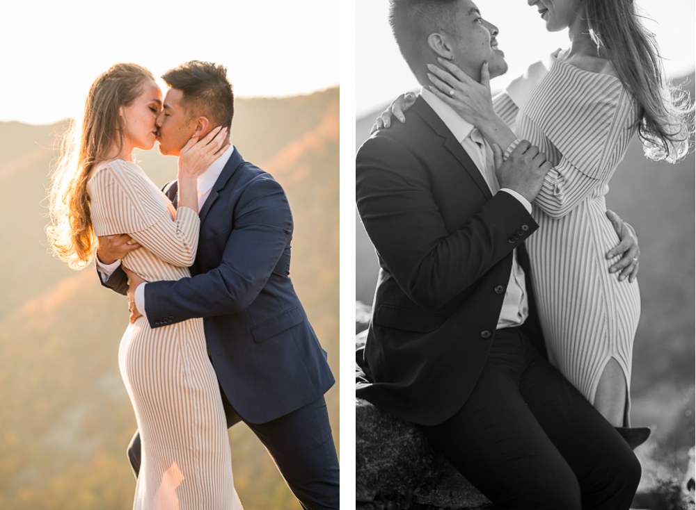 Sun Swathed Engagement Session in Shenandoah National Park - Hunter and Sarah Photography