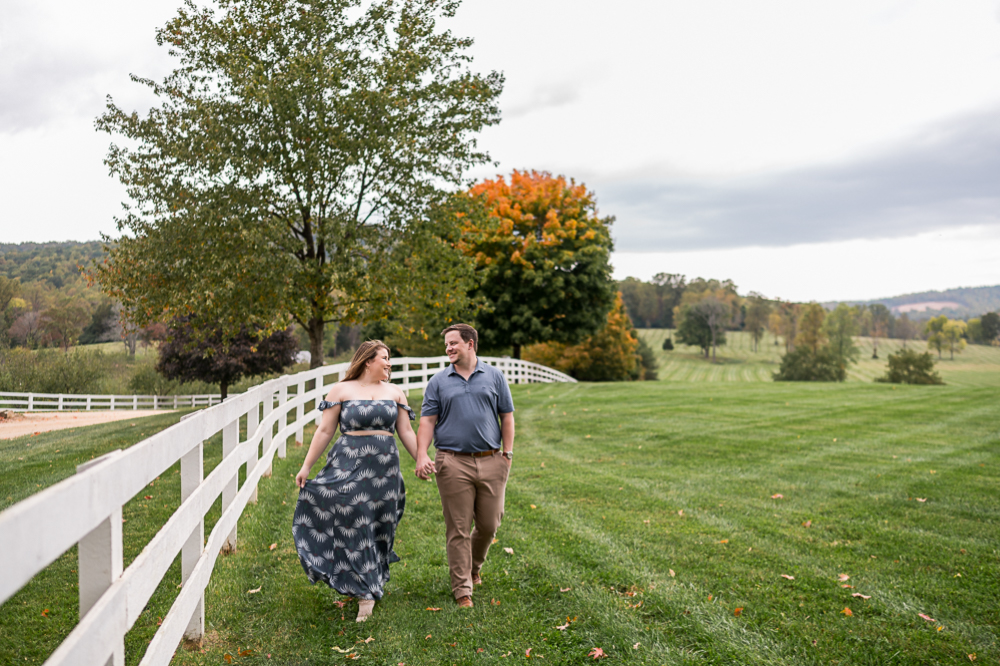 Windswept Engagement Session at Castle Hill Cider - Hunter and Sarah Photography