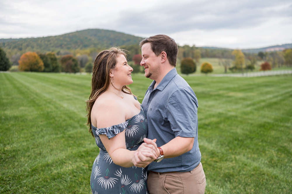 Windswept Engagement Session at Castle Hill Cider - Hunter and Sarah Photography