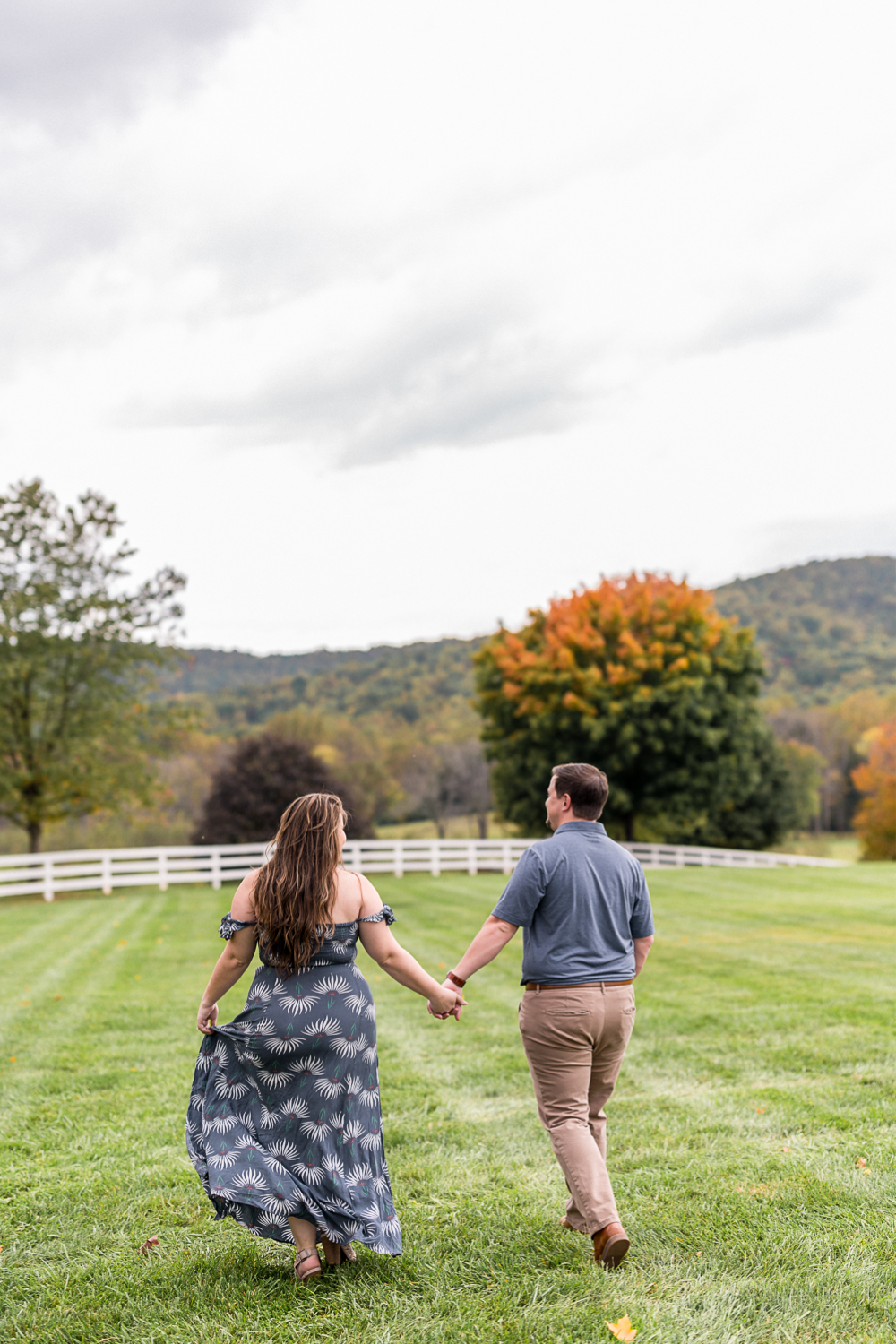 Windswept Engagement Session at Castle Hill Cider - Hunter and Sarah Photography