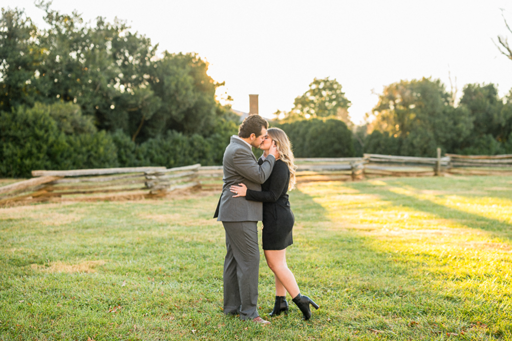 Golden Engagement Session at the Ruins at Barboursville - Hunter and Sarah
