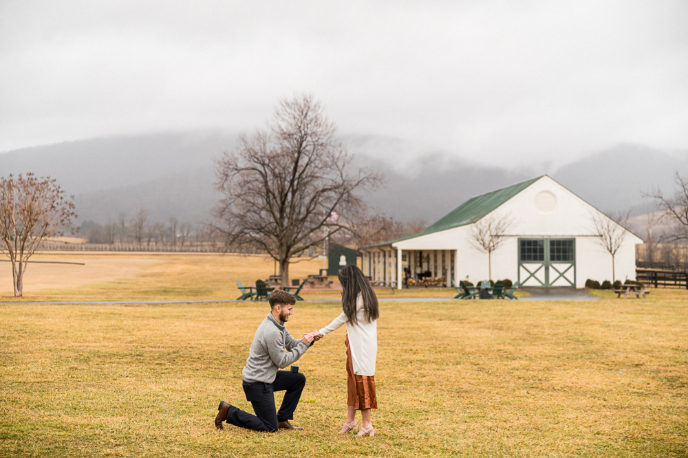 Surprise Proposal at King Family Vineyard - Hunter and Sarah Photography